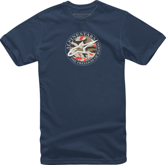 ALPINESTARS Dot Camo T-Shirt - Navy - Large 12137266070L