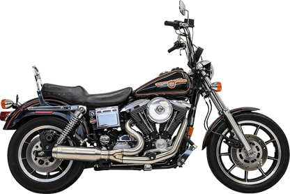 BASSANI XHAUST 2-into-1 Ripper Exhaust System with Super Bike Muffler - Stainless Steel 1D8SS