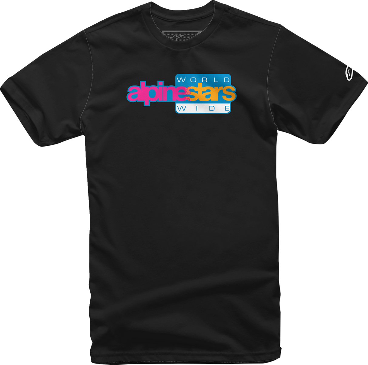 Camiseta ALPINESTARS World Wide Again - Negro - Grande 1232-72236-10-L 