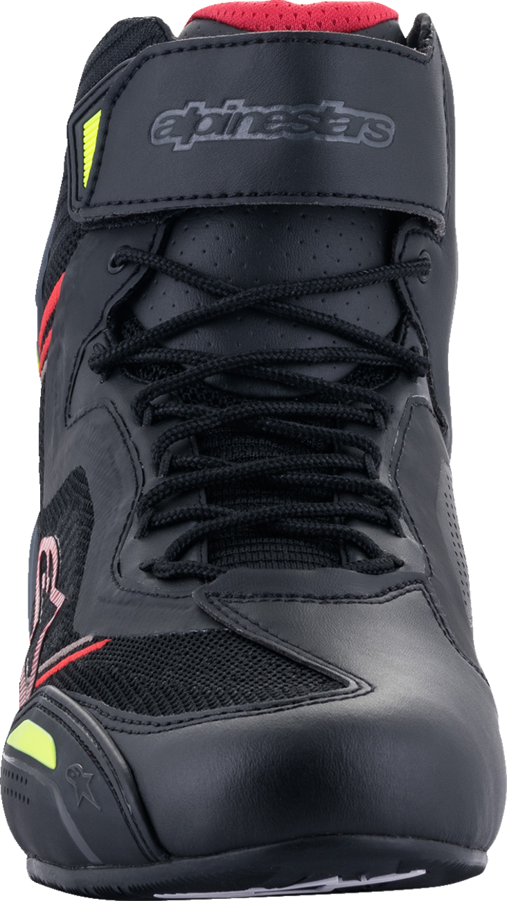 ALPINESTARS Faster-3 Rideknit Shoes - Black/Red/Yellow - US 12.5 251031913613