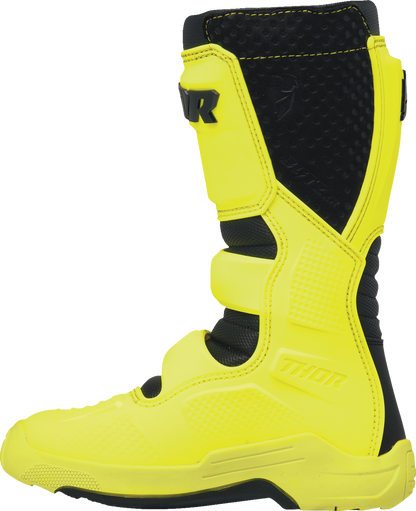 THOR Youth Blitz XR Boots - Acid/Black - Size 1 3411-0759