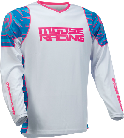 MOOSE RACING Qualifier Jersey - Blue/Pink - 5XL 2910-6957