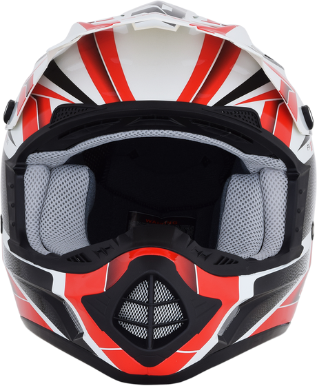 AFX FX-17 Helmet - Force - Pearl White/Red - Medium 0110-5245