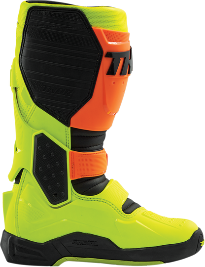 THOR Radial Boots Replacement Outsoles - Black/Yellow Fluorescent - Size 10 3430-0903