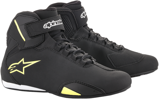 Zapatos ALPINESTARS Sektor - Negro/Amarillo Fluorescente - US 7.5 2515518155-7.5
