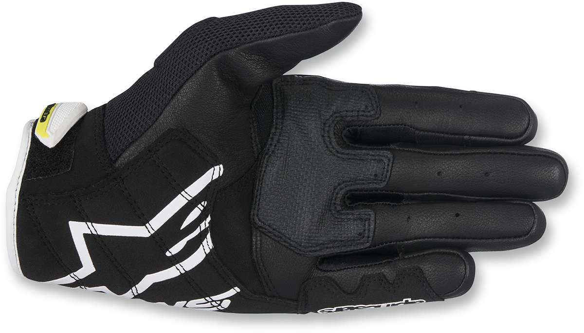 ALPINESTARS SMX-2 Air Carbon V2 Gloves - Black/White/Fluo Yellow - Large 3567717-125-L