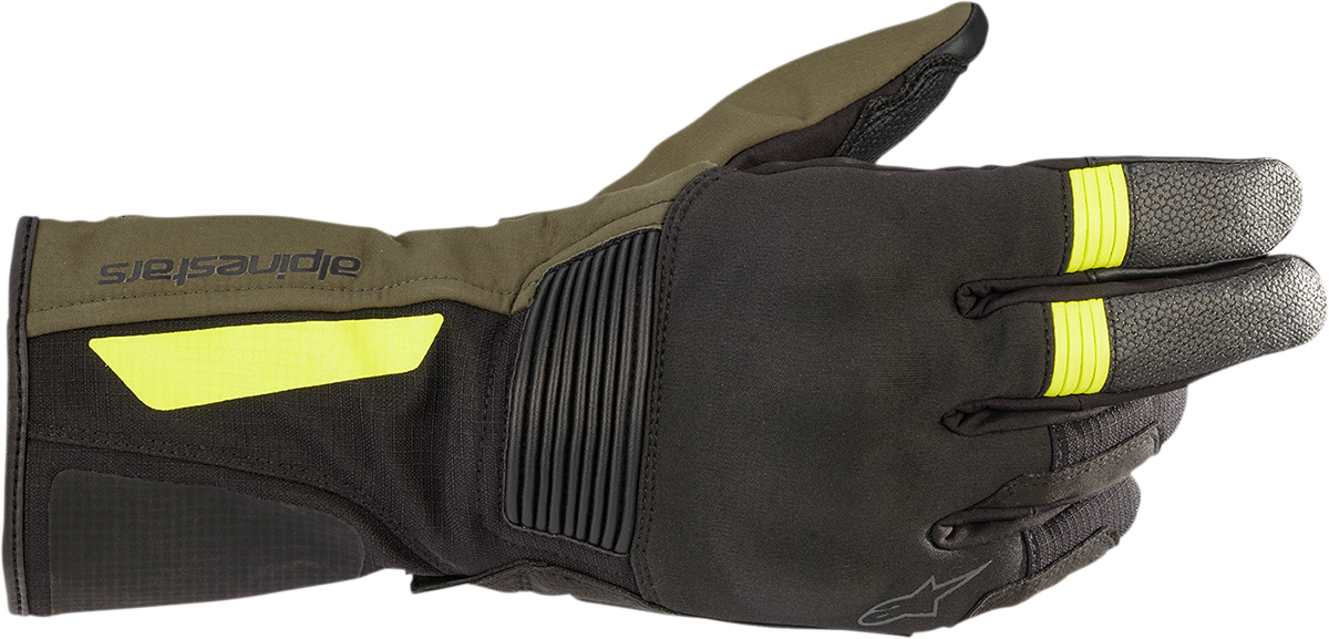 ALPINESTARS Denali Aerogel Drystar® Gloves - Black Forest/Fluo Yellow - 3XL 3526922-1685-3X