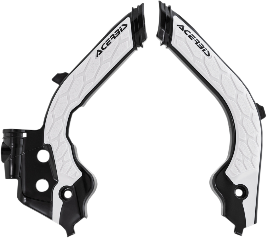 ACERBIS X-Grip Frame Guards - Black/White 2733451007