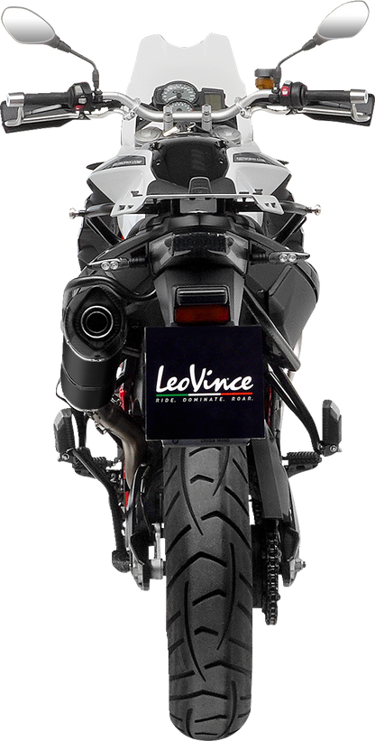 LEOVINCE LV One Evo Slip-On Muffler - Black Edition 14383EB
