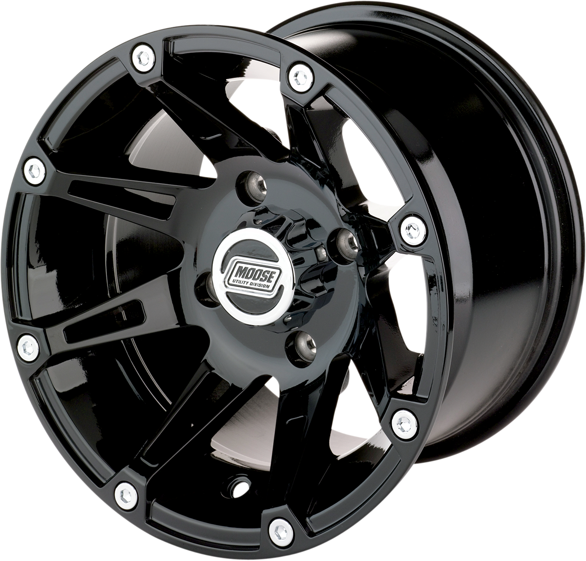 MOOSE UTILITY Wheel - 387X - Front - Black - 14x7 - 4/110 - 4+3 387ML147110GB4