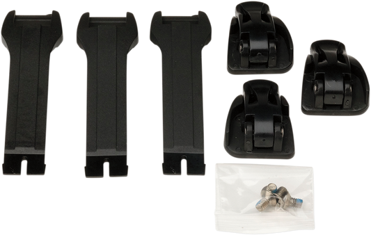 MOOSE RACING Strap/Buckle Kit - Black 3430-0842