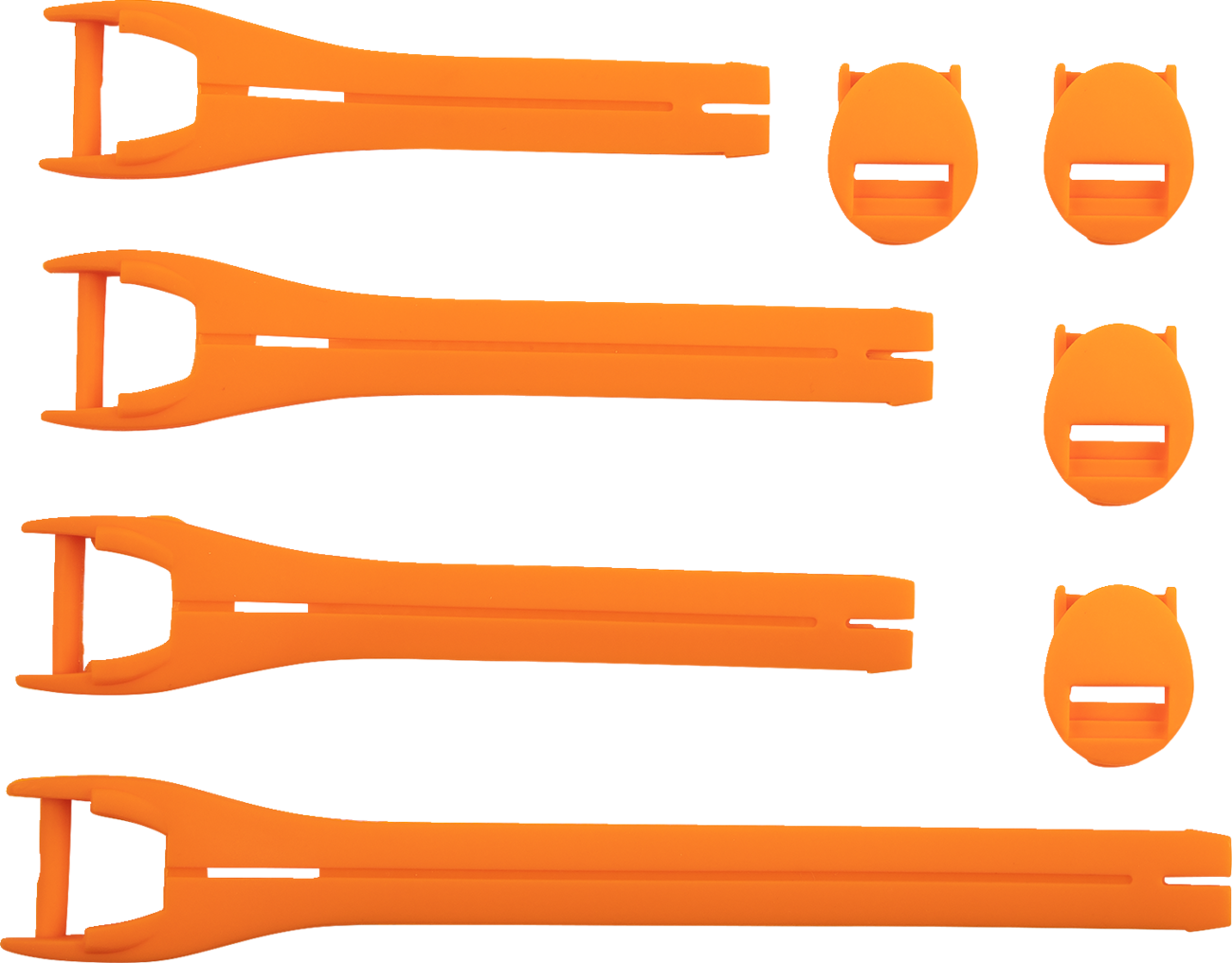 MOOSE RACING Qualifier Boot Strap Kit - Orange - Size 10-15 3430-1019