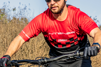 THOR Intense Chex Jersey - Red/Black - XL 5120-0142