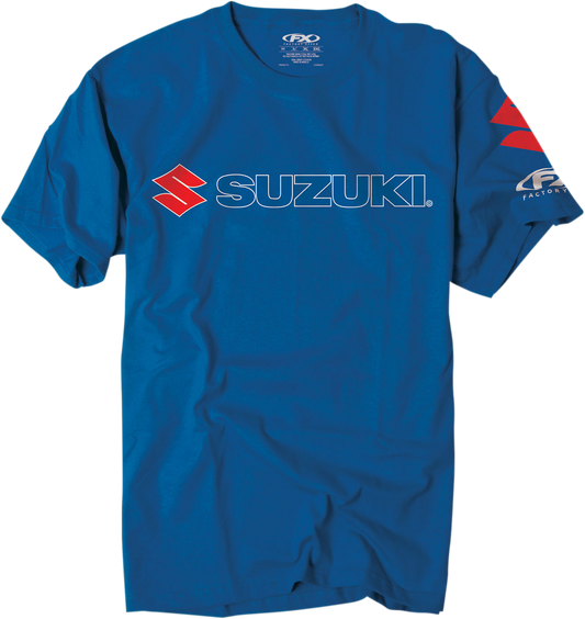 Camiseta del equipo FACTORY EFFEX Suzuki - Azul - Grande 15-88462 