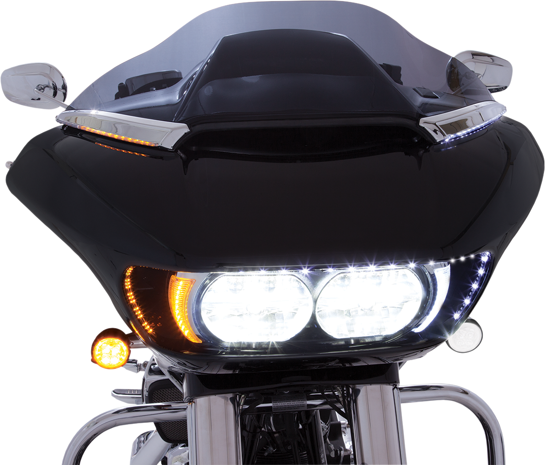 Embellecedor de parabrisas LED CIRO - 15-20 FLTR - Cromo 11050 