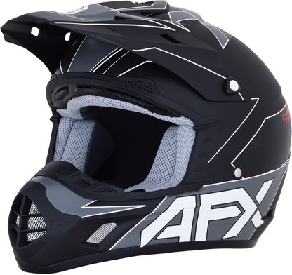 AFX FX-17 Helmet - Aced - Matte Black/White - Small 0110-6489
