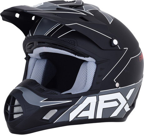 AFX FX-17 Helmet - Aced - Matte Black/White - Small 0110-6489
