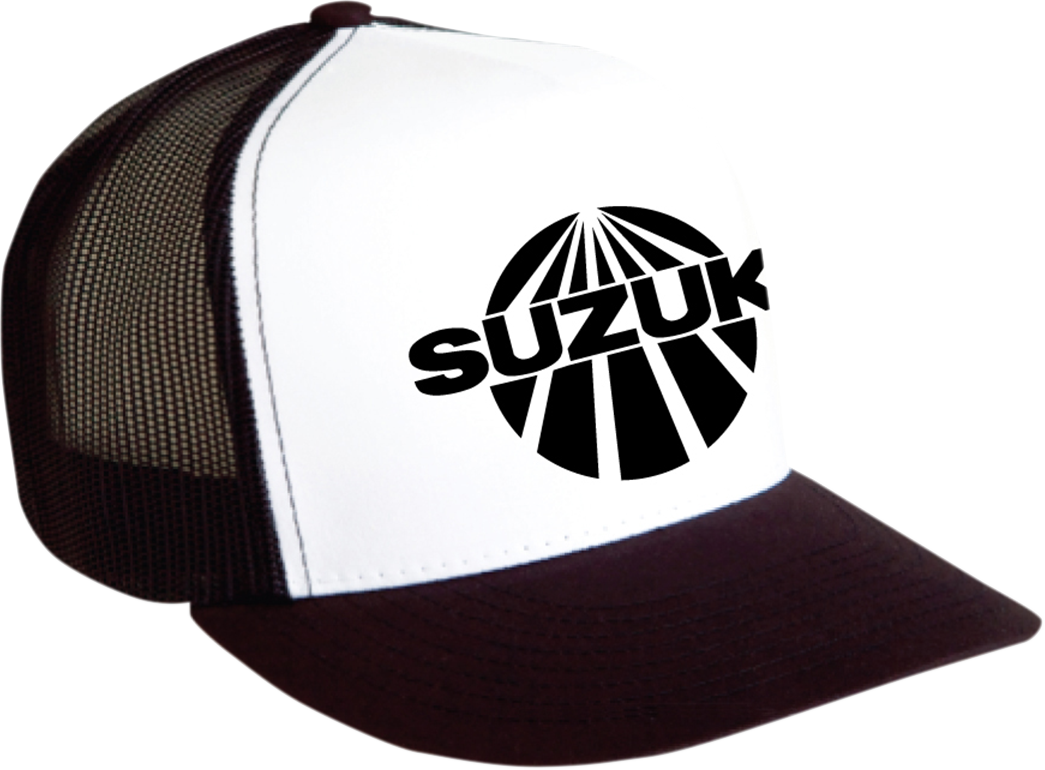FACTORY EFFEX Suzuki Vintage Snapback Hat - Black/White 18-86402
