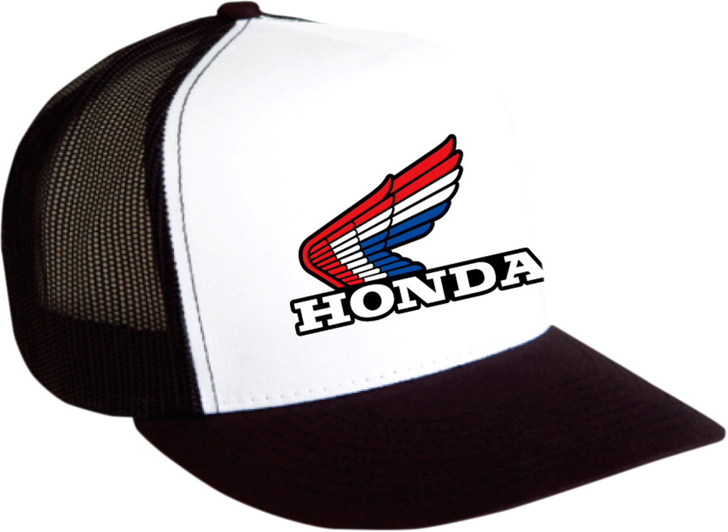 FACTORY EFFEX Honda Vintage Snapback Hat - Black/White 18-86302