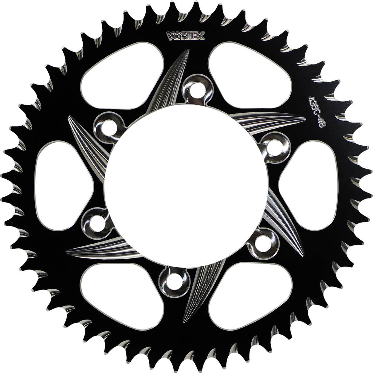 VORTEX CAT5 Sprocket - Black - 48 Tooth 435CZK-48