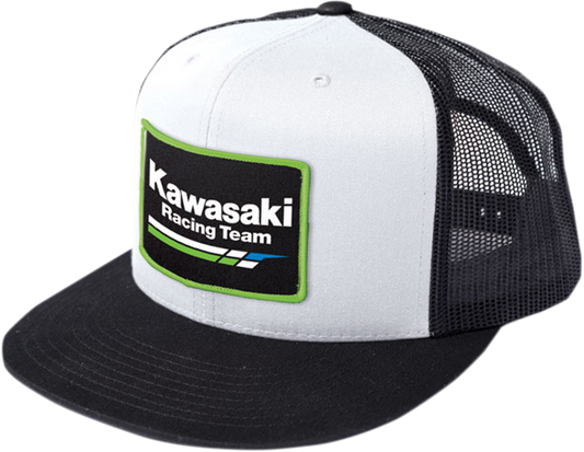 FACTORY EFFEX Kawasaki Racing Hat - Black/White NO LARGE K LOGO 18-86100