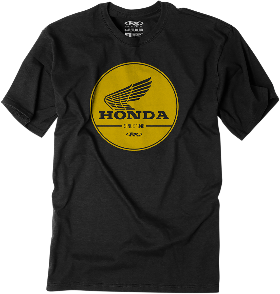 Camiseta FACTORY EFFEX Honda Gold Label - Negra - Grande 23-87304 
