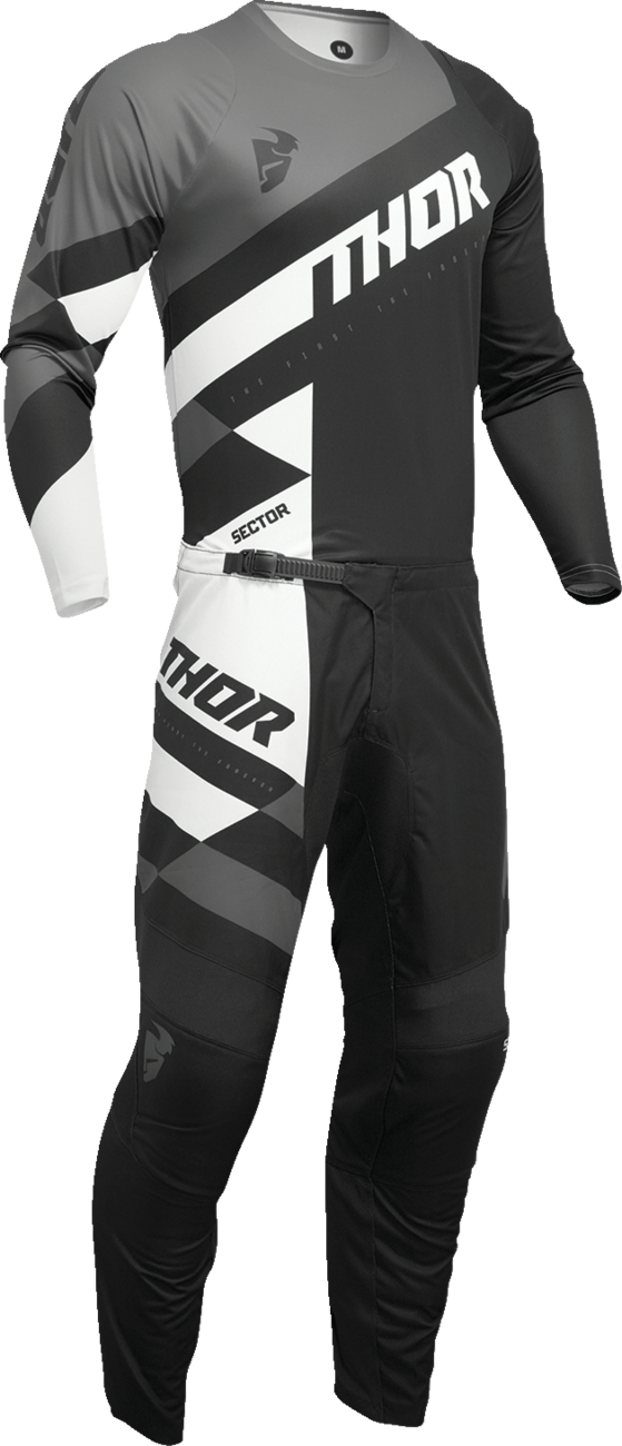 THOR Sector Checker Jersey - Black/Gray - XL 2910-7583