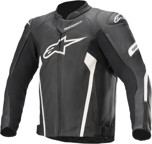 ALPINESTARS Faster v2 Leather Jacket - Black/White - US 48 / EU 58 3103521-12-58