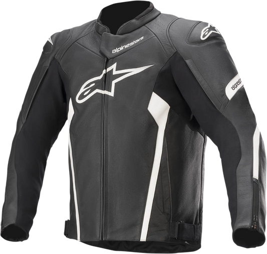 ALPINESTARS Faster v2 Leather Jacket - Black/White - US 40 / EU 50 3103521-12-50