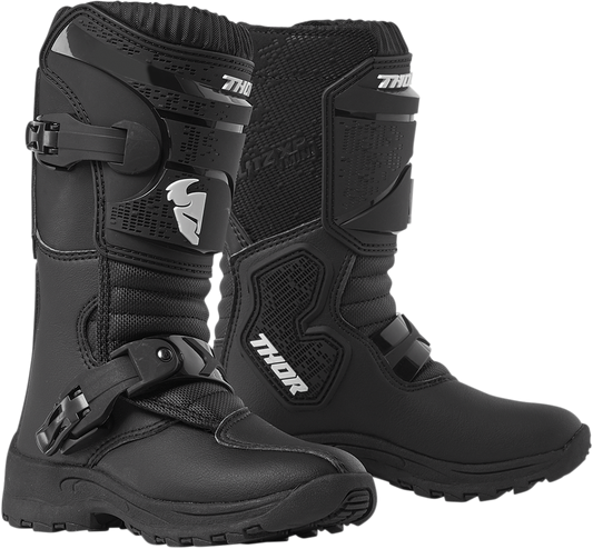 THOR Mini Blitz XP Boots - Black - Size 12 3411-0540