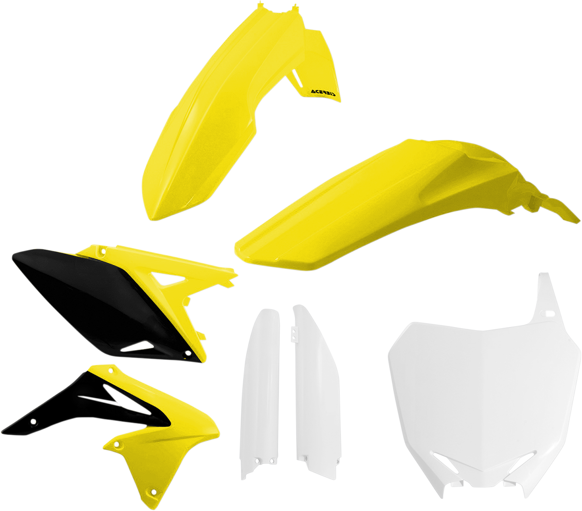 ACERBIS Full Replacement Body Kit - OEM '14 Yellow/White/Black 2198034584