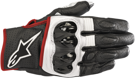 ALPINESTARS Celer V2 Gloves - Black/White/Fluo Red - 2XL 3567018-1231-2X