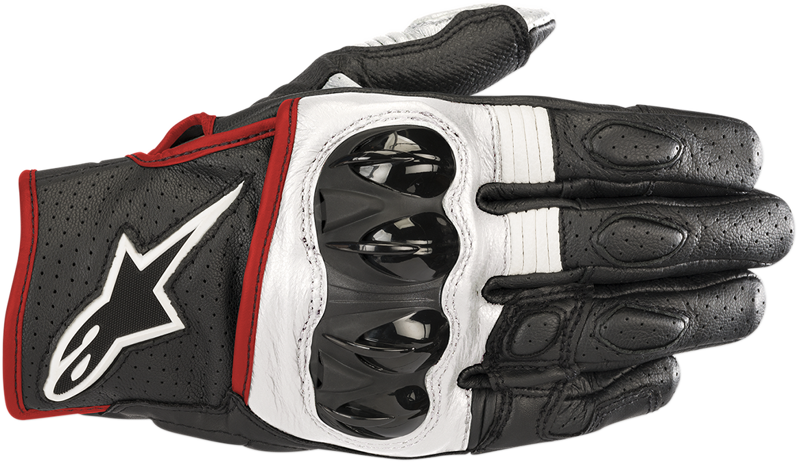ALPINESTARS Celer V2 Gloves - Black/White/Fluo Red - 2XL 3567018-1231-2X