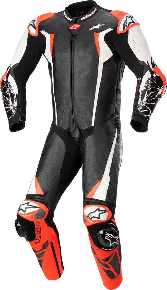 ALPINESTARS Racing Absolute v2 Leather Suit - Black/White/Red - US 38 / EU 48 3156323123148