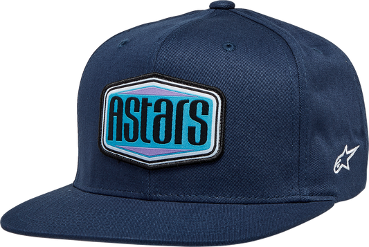 ALPINESTARS Belvedere Flat Bill Hat - Navy - One Size 1232-81050-70