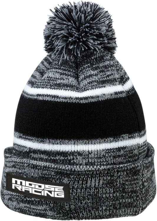 MOOSE RACING Drift Knit Beanie - Black/Gray 2501-2989