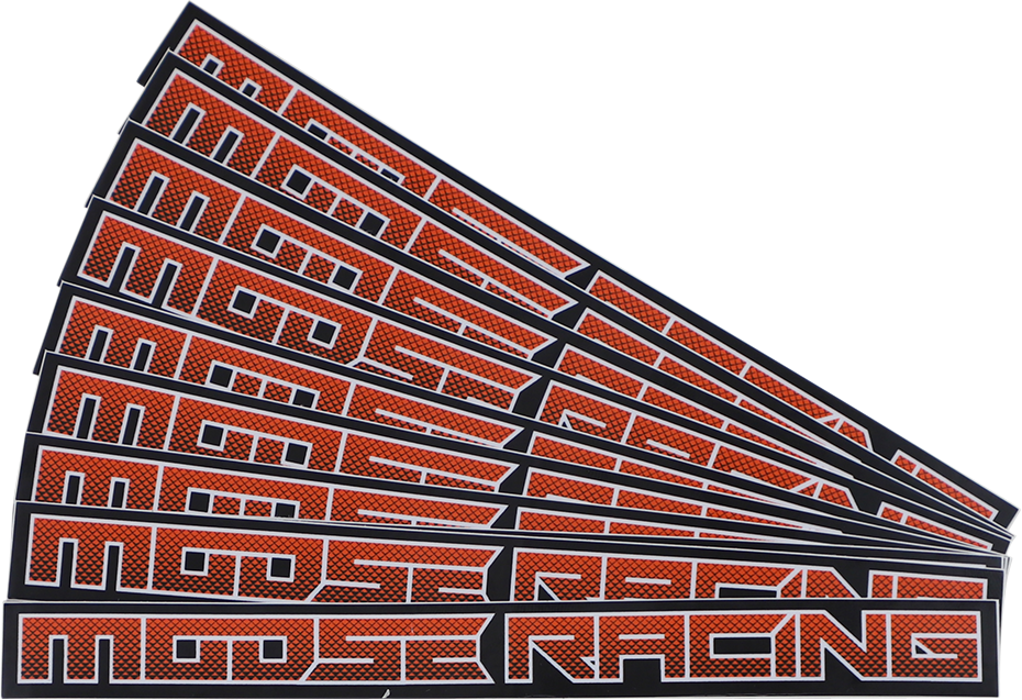 MOOSE RACING Decal - Moose Corporate - Orange/White - 6" 4320-2410