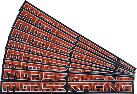 MOOSE RACING Decal - Moose Corporate - Orange/White - 6" 4320-2410