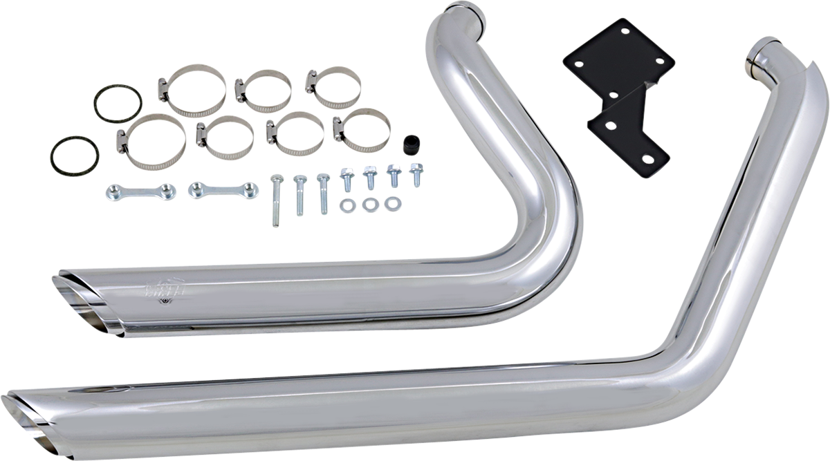 VANCE & HINES Shortshots Staggered Exhaust System - Chrome 17225
