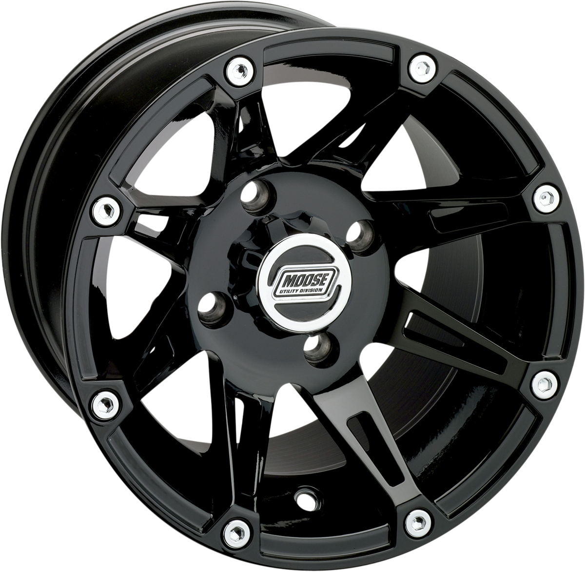 MOOSE UTILITY Wheel - 387X - Front - Black - 12x7 - 4/156 - 4+3 387MO127156GB4