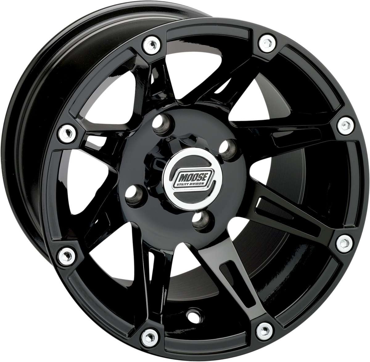 MOOSE UTILITY Wheel - 387X - Rear - Black - 14x8 - 4/110 - 4+4 387ML148110GB4