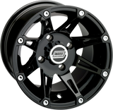 MOOSE UTILITY Wheel - 387X - Front/Rear - Machined Black - 12x8 - 4/4 - 4+4 387MO12844BW4