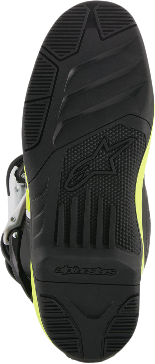 Botas ALPINESTARS Tech 3S - Negro/Blanco/Amarillo Fluorescente - US 8 2014018-125-8 