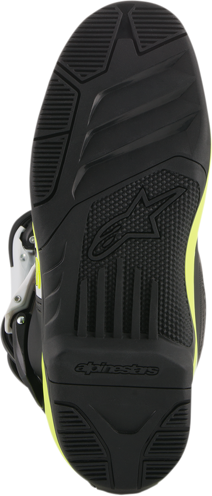 ALPINESTARS Tech 3S Boots - Black/White/Fluorescent Yellow - US 3 2014018-125-3