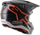 ALPINESTARS SM5 Helmet - Compass - Matte Black/Orange Fluo - 2XL 8303321-1149-2X