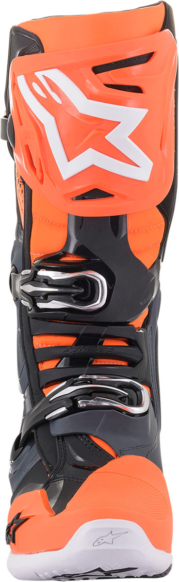 Botas ALPINESTARS Tech 10 - Naranja fluorescente/Gris frío - US 8 2010020-9040-8 