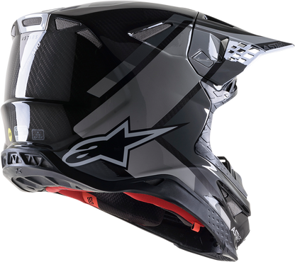 ALPINESTARS Supertech M10 Helmet - Meta 2 - MIPS® - Black/Gray/Gloss - Small 8300422-1195-SM