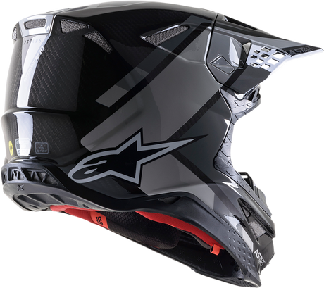 ALPINESTARS Supertech M10 Helmet - Meta 2 - MIPS® - Black/Gray/Gloss - Small 8300422-1195-SM