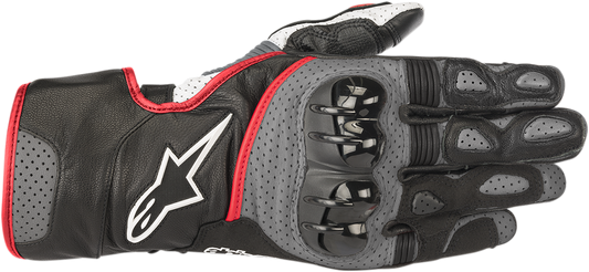 ALPINESTARS SP-2 V2 Gloves - Black/Gray/Fluo Red - 2XL 3558218-1130-2X