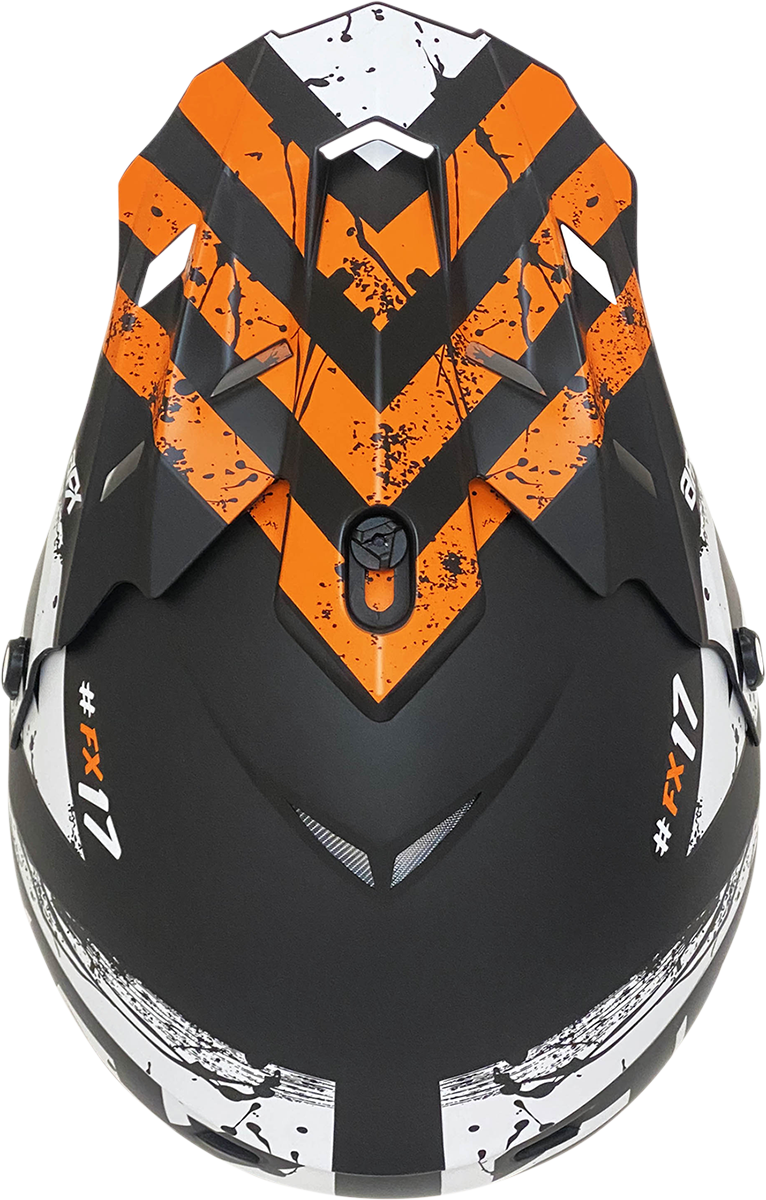 AFX FX-17Y Helmet - Attack - Matte Black/Orange - Medium 0111-1406